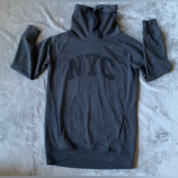 GAP Tops - GAP Black NYC Graphic Cowl Neck
